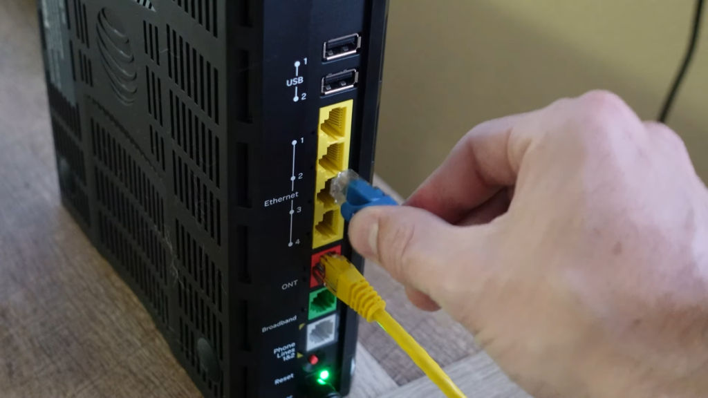 تست کابل ها و اتصالات مودم