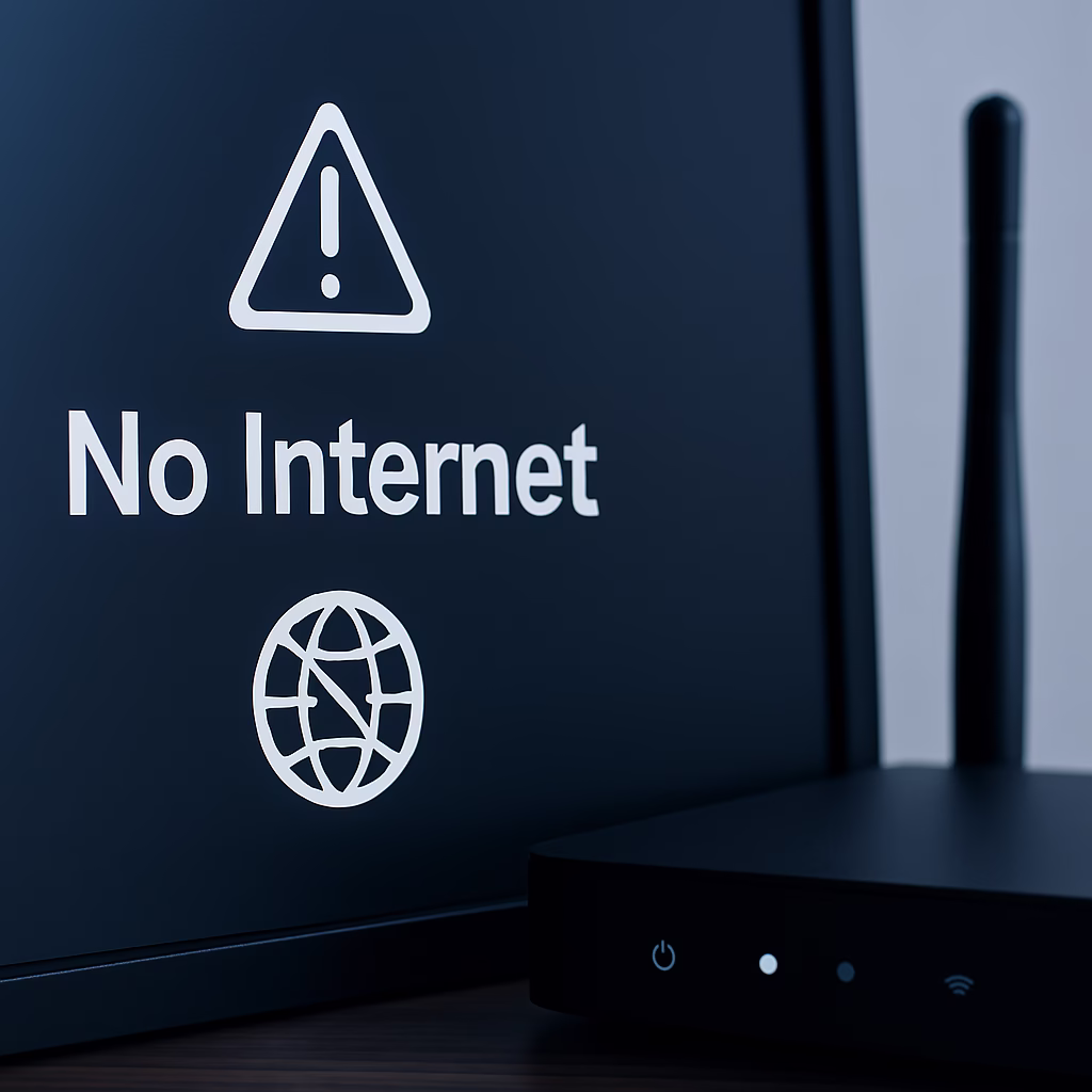 رفع مشکل قطعی اینترنت