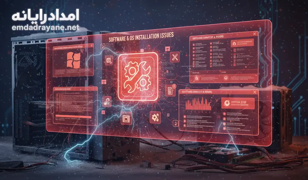مشکلات نرم‌ افزاری و نصب سیستم‌ عامل
