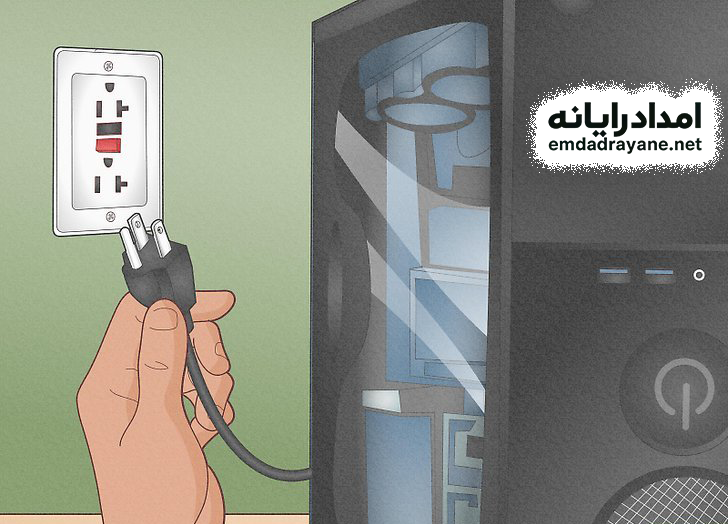 کامپیوتر روشن می‌شود ولی صفحه مانیتور سیاه است